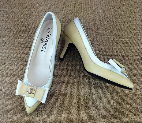 CHANEL Shallow mouth kitten heel Shoes Women--016